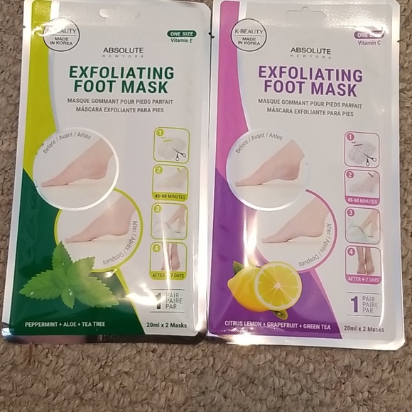 KBeauty Bath & Body Kbeauty Korean Exfoliating Foot Masks Set Of 2